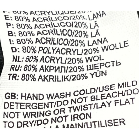 The North Face Women's OS Peruvian Cable Wool Blend Beanie Hat Ski Snow Black - Picture 8 of 8